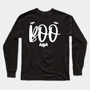 Boo Halloween design Long Sleeve T-Shirt